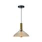 LUM INT SUSP E27 100-240V SIN LAMP DORADO/NEGRO HOMAN