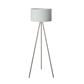 LUM DE PISO E27 100-240V S/LAMP ACERO BLANCO SATIN CHAMUK