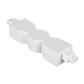 CONECTOR FLEXIBLE HORIZONTAL BLANCO