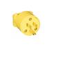 CLAVIJA DE VINIL AMARILLO 2P3H+T 15A 125V