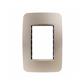 PLACA 3 VENTANAS CHAMPAGNE NIESSEN SERIE ORIGEN