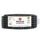 POLIFLEX NEGRO RANURADO ROLLO 50 MTS 3/4PG