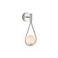 LUM EMP/MURO E27 1X40W S/LAMP DORADO CRISTAL OPALINO DROP
